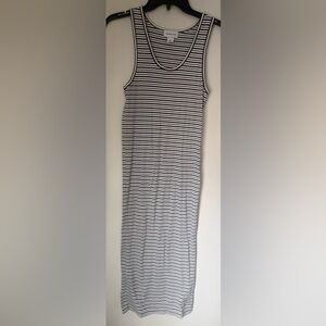 Calvin Klein Jeans Black and White Striped Dress